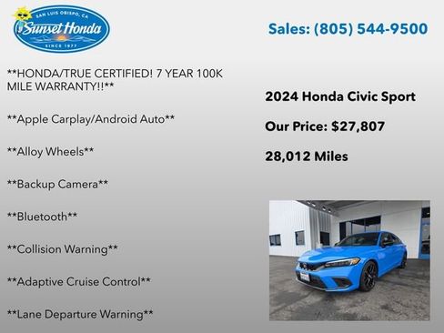 Used 2024 Honda Civic Sport image 5