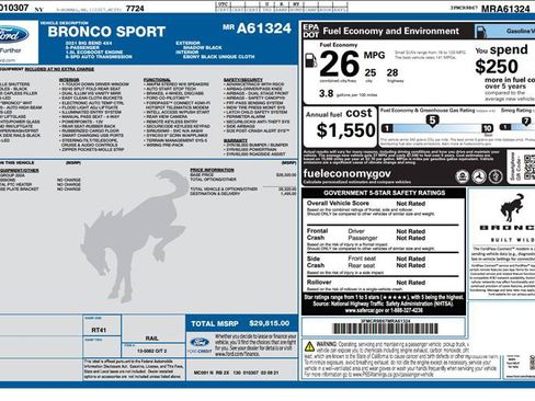 Used 2021 Ford Bronco Sport Big Bend AWD/4WD image 3