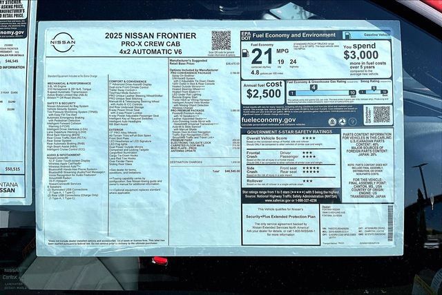 New 2025 Nissan Frontier Pro-X w/ Pro Premium Package RWD image 14