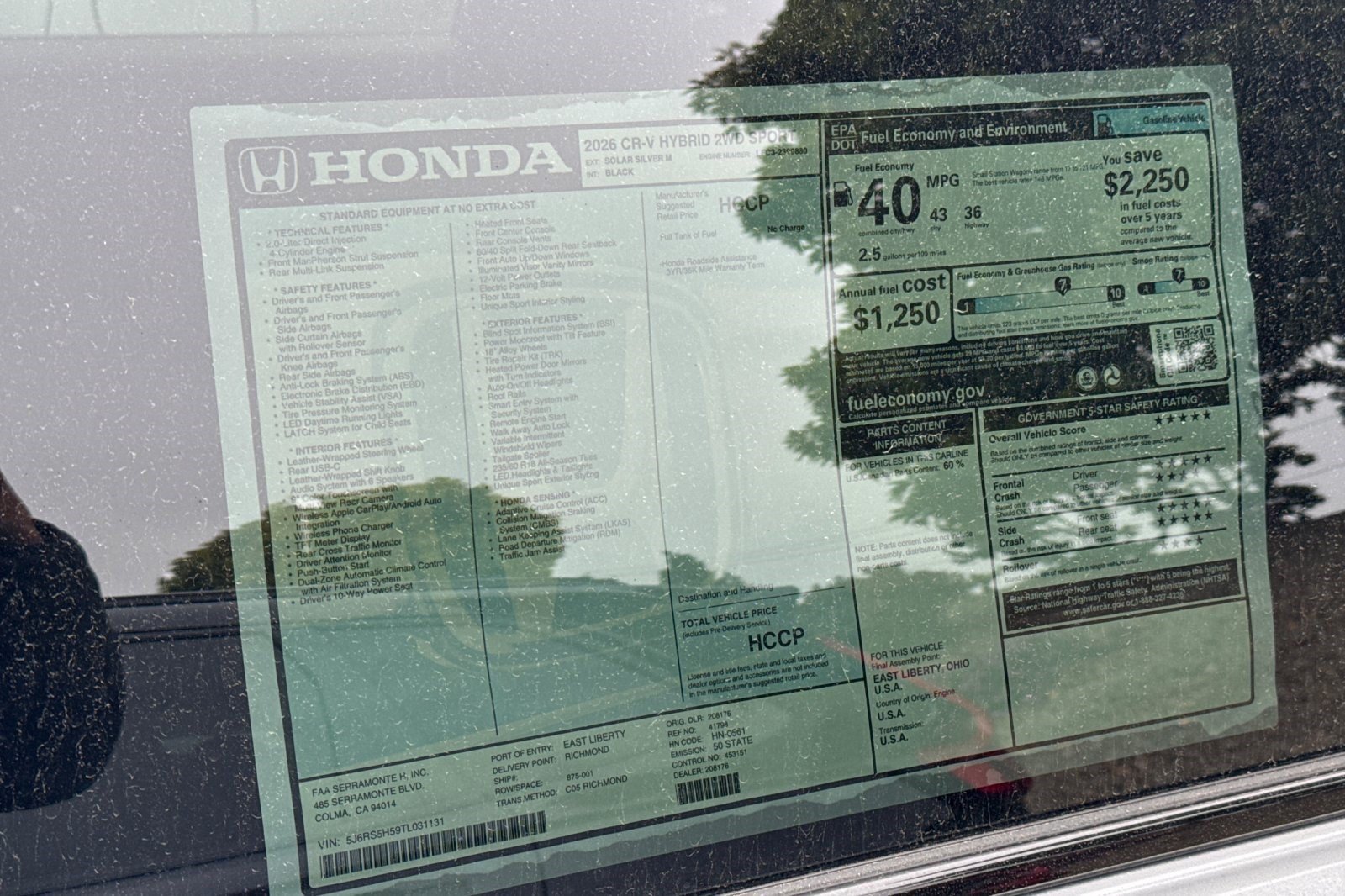 Certified 2026 Honda CR-V Sport image 33