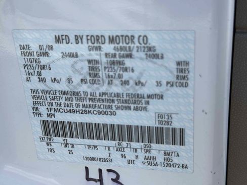 Used 2008 Ford Escape 2WD Hybrid image 87