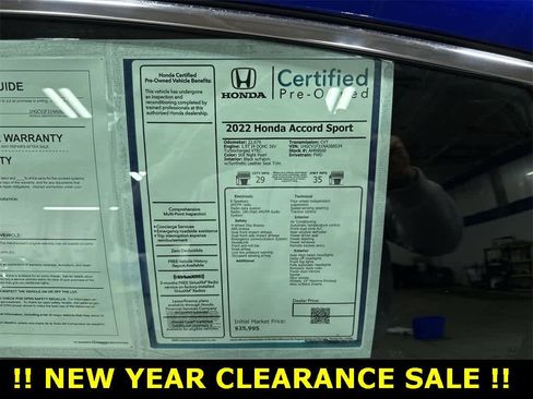 Used 2022 Honda Accord Sport image 13