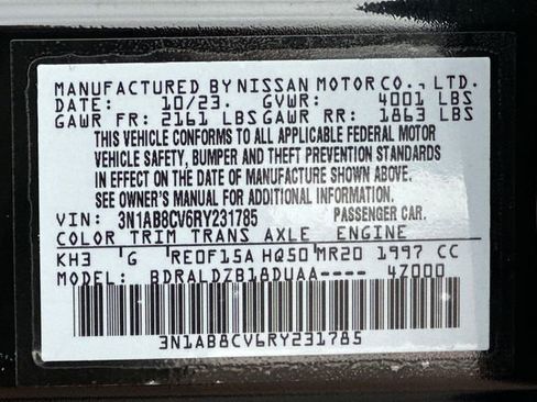 Used 2024 Nissan Sentra SV w/ All-Weather Package image 30