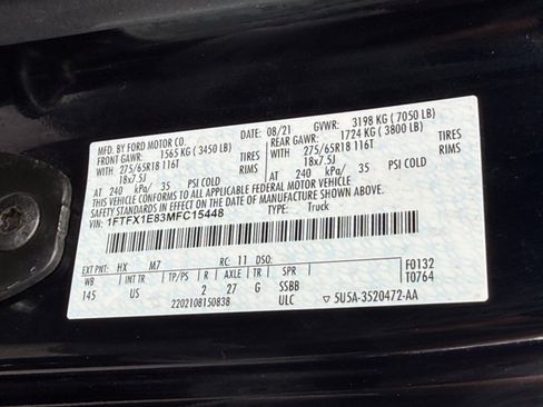 Certified 2021 Ford F150 XLT w/ Equipment Group 302A High AWD/4WD image 35