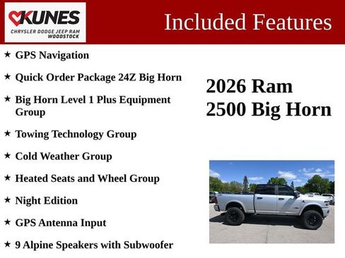New 2026 RAM 2500 Big Horn AWD/4WD image 3