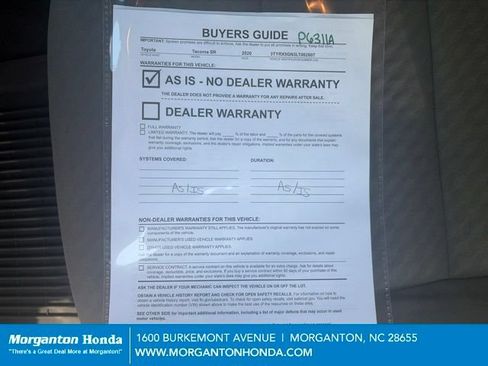 Used 2020 Toyota Tacoma SR w/ SR Convenience Package RWD image 20