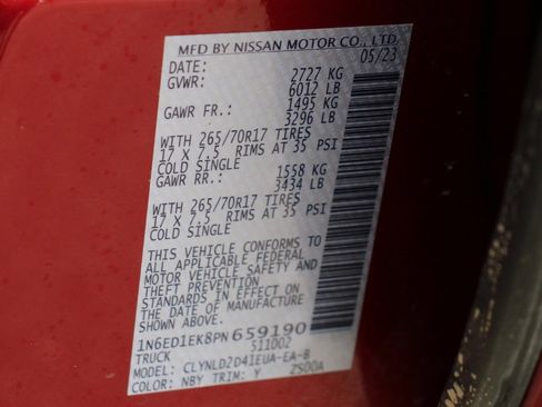 Used 2023 Nissan Frontier PRO-4X w/ Pro-4X Premium Package image 52