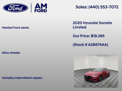 Used 2020 Hyundai Sonata Limited FWD image 24