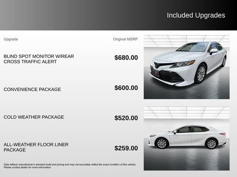 Used 2020 Toyota Camry LE w/ Convenience Package AWD/4WD image 5