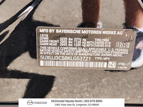 Used 2019 BMW X4 xDrive30i w/ Driving Assistance Package AWD/4WD image 22