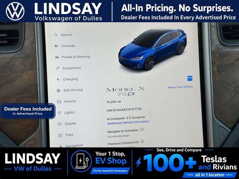Used 2018 Tesla Model X 75D AWD/4WD image 25
