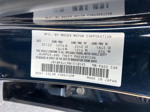 Certified 2022 MAZDA MAZDA3 s image 34