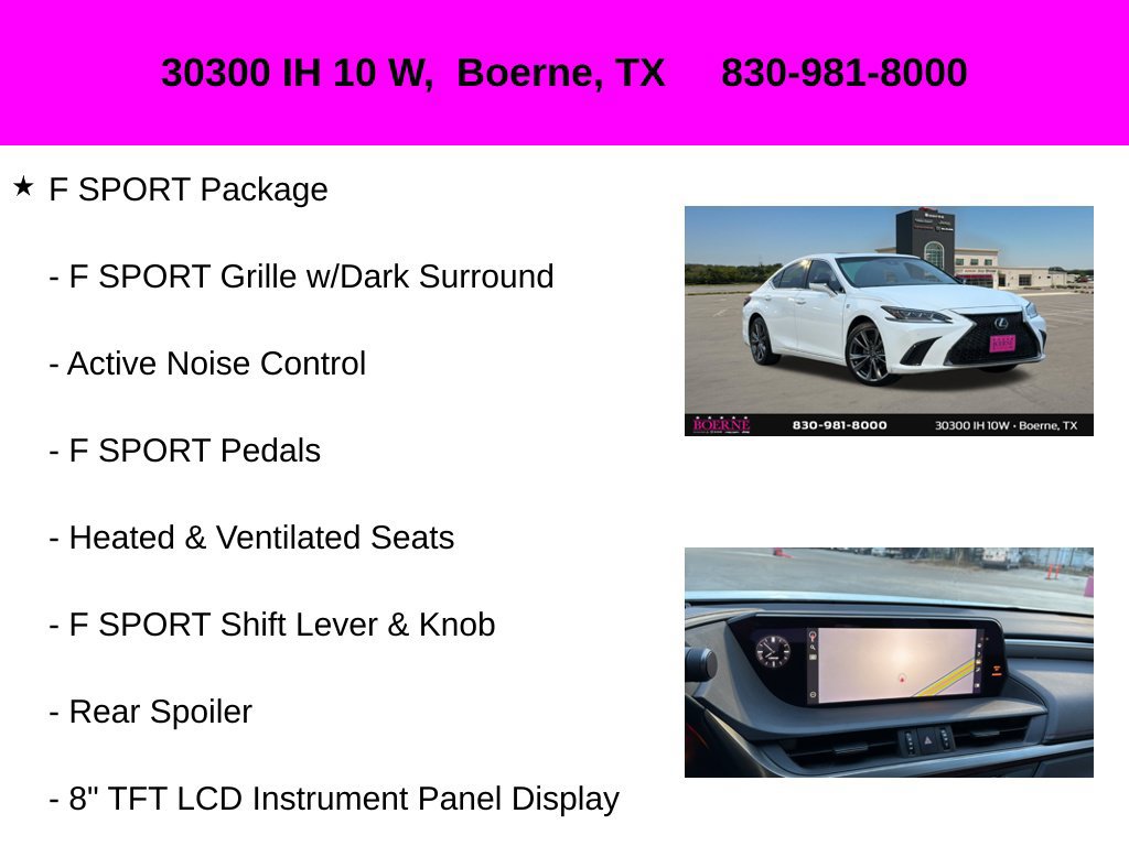 Used 2020 Lexus ES 350 F Sport w/ Accessory Package 2 FWD image 20