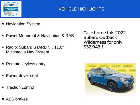 Used 2022 Subaru Outback Wilderness AWD/4WD image 18
