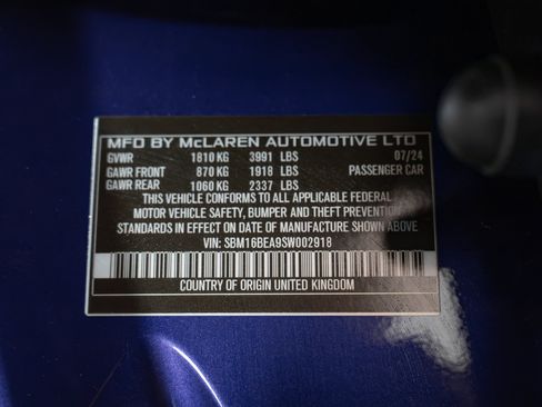 Used 2025 McLaren Artura Spider RWD image 24