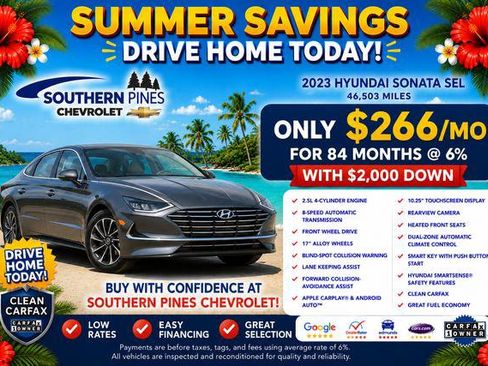 Used 2023 Hyundai Sonata SEL w/ Cargo Package FWD image 5