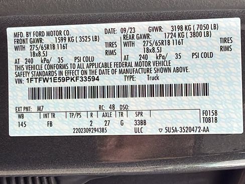 Certified 2023 Ford F150 XLT w/ Equipment Group 302A High AWD/4WD image 33