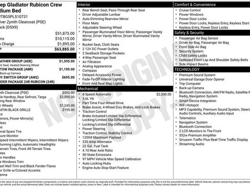 Used 2023 Jeep Gladiator Rubicon w/ Cold Weather Group image 21