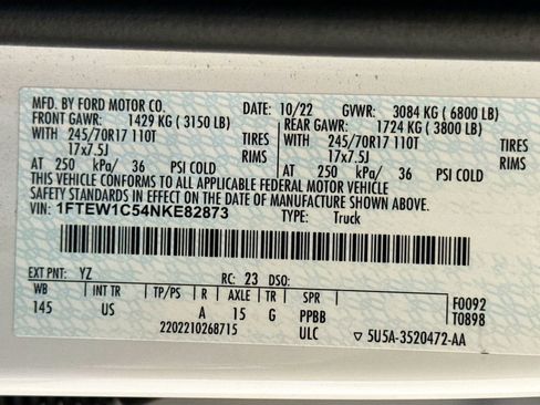 Used 2022 Ford F150 XLT w/ Trailer Tow Package RWD image 25