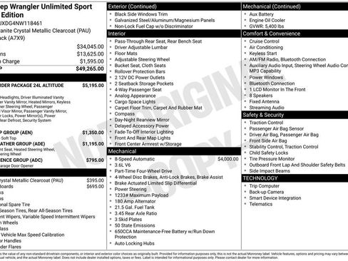 Used 2022 Jeep Wrangler Unlimited Sport image 3