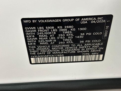 New 2026 Volkswagen Atlas SE AWD/4WD image 27