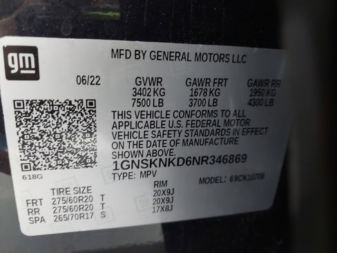 Used 2022 Chevrolet Tahoe LT w/ LT Signature Plus Package AWD/4WD image 35