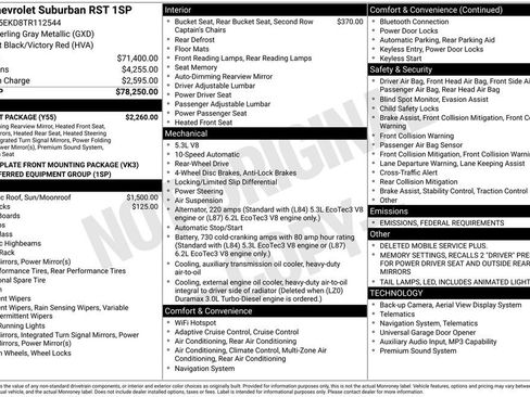 New 2026 Chevrolet Suburban RST w/ Comfort Package image 26