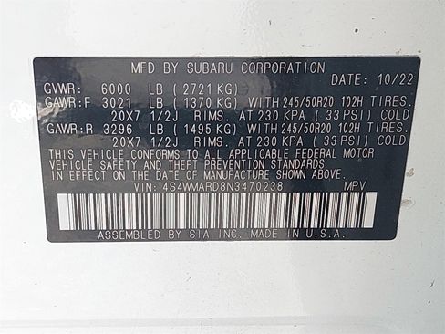 Used 2022 Subaru Ascent Touring image 14