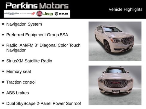 Used 2018 GMC Acadia Denali w/ Technology Package image 2