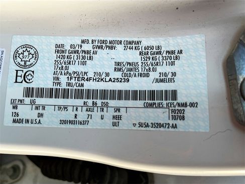 Used 2019 Ford Ranger Lariat w/ Equipment Group 501A Mid image 29