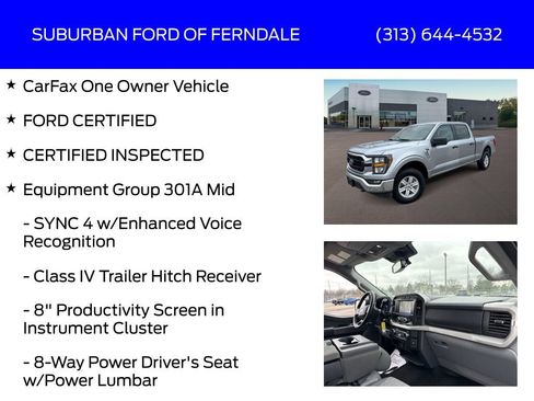 Certified 2023 Ford F150 XLT w/ Equipment Group 301A Mid AWD/4WD image 4