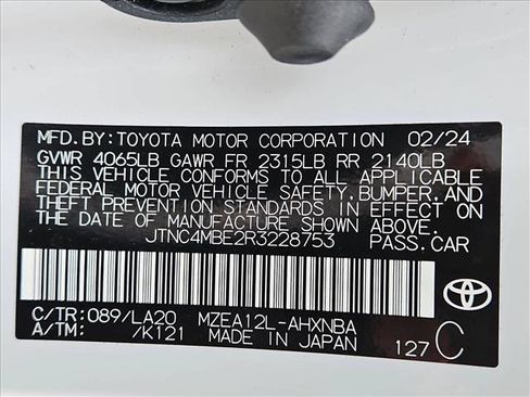 Used 2024 Toyota Corolla XSE FWD image 24