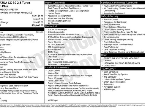 Certified 2025 MAZDA CX-30 2.5 Turbo w/ Premium Plus Pkg AWD/4WD image 5