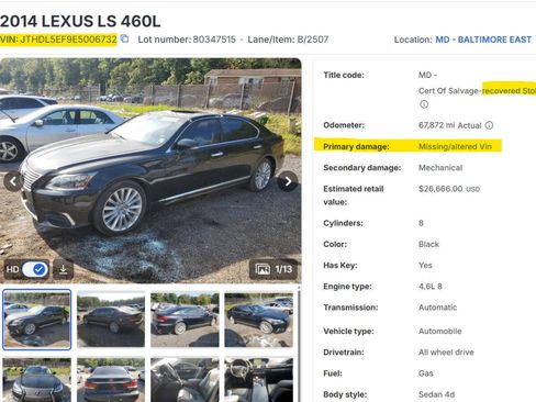 Used 2014 Lexus LS 460 L AWD/4WD image 31