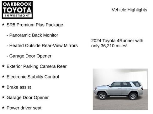 Used 2024 Toyota 4Runner SR5 Premium w/ Moonroof Package image 8