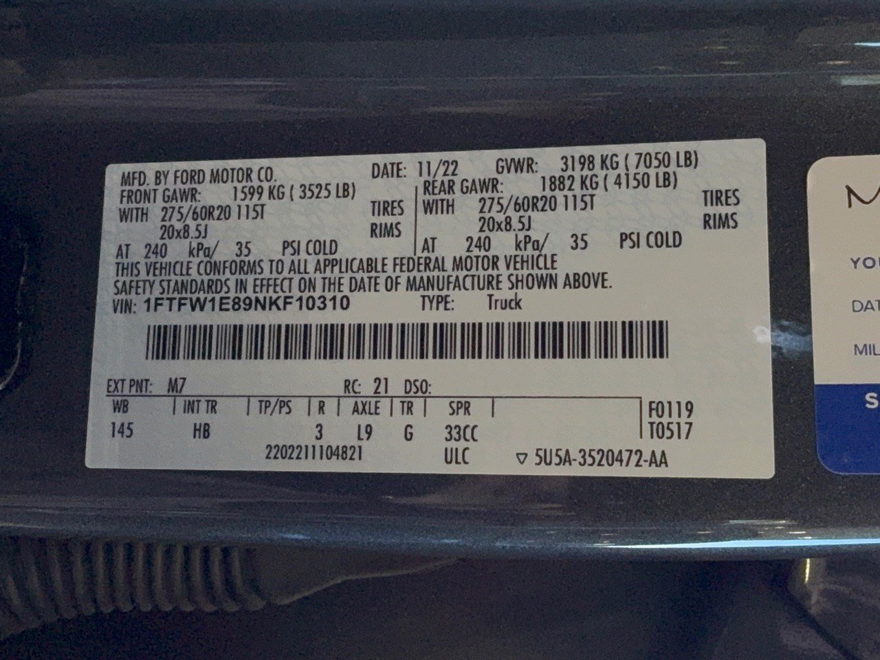 Used 2022 Ford F150 Lariat w/ Equipment Group 502A High AWD/4WD image 32
