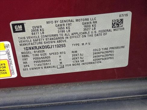 Used 2016 Chevrolet Traverse LTZ w/ LPO, 'HIT The Road' Package image 25