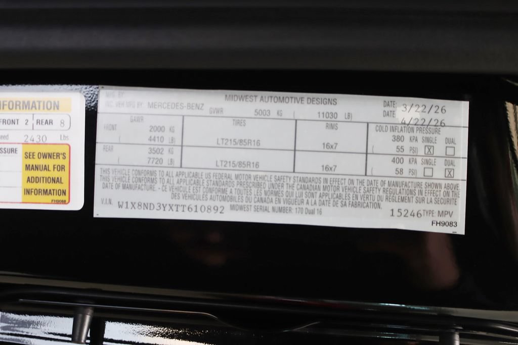 Used 2026 Mercedes-Benz Sprinter 3500 image 46