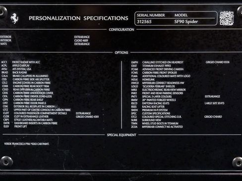 Used 2025 Ferrari SF90 Spider image 11