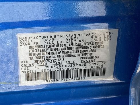 Certified 2025 Nissan Sentra SV FWD image 12