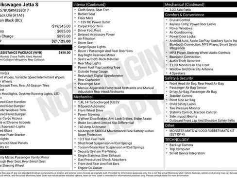 Used 2019 Volkswagen Jetta S w/ Driver Assistance Package image 5