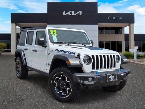 Used 2022 Jeep Wrangler Unlimited Rubicon 4xe w/ Cold Weather Group AWD/4WD image 1