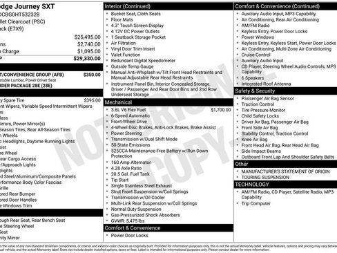 Used 2017 Dodge Journey SXT w/ Comfort/Convenience Group image 4