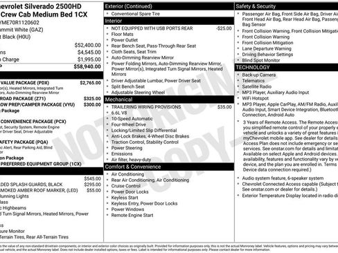 Used 2024 Chevrolet Silverado 2500 Custom w/ Custom Value Package AWD/4WD image 10