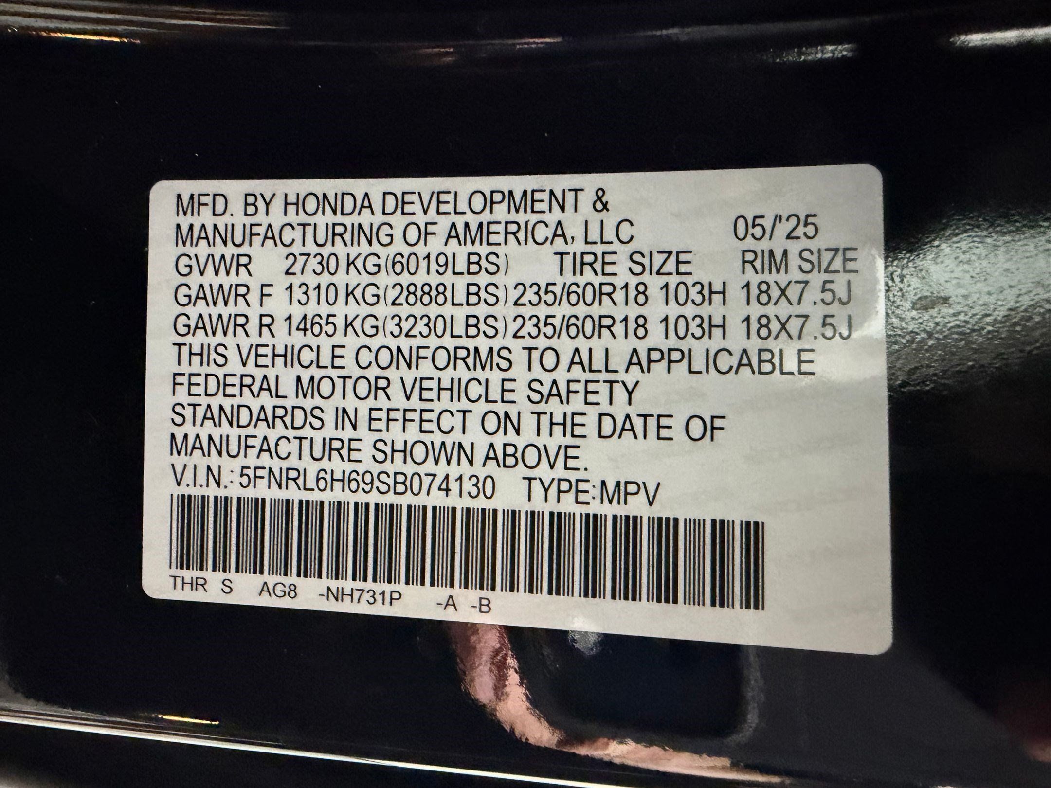 Used 2025 Honda Odyssey EX-L image 20