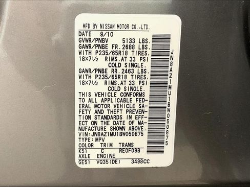 Used 2011 Nissan Murano SL w/ Navigation Pkg FWD image 33