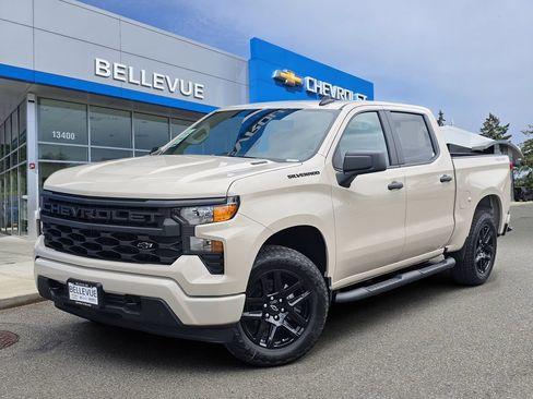 New 2026 Chevrolet Silverado 1500 Custom w/ Turbomax Blackout Package AWD/4WD image 1