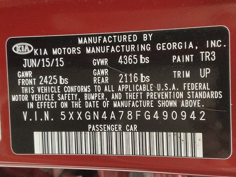 Used 2015 Kia Optima EX w/ EX Premium Package FWD image 33