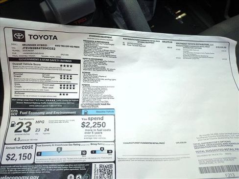 New 2026 Toyota 4Runner TRD Off-Road Premium AWD/4WD image 17
