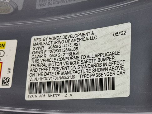 Certified 2022 Honda Accord Sport image 29